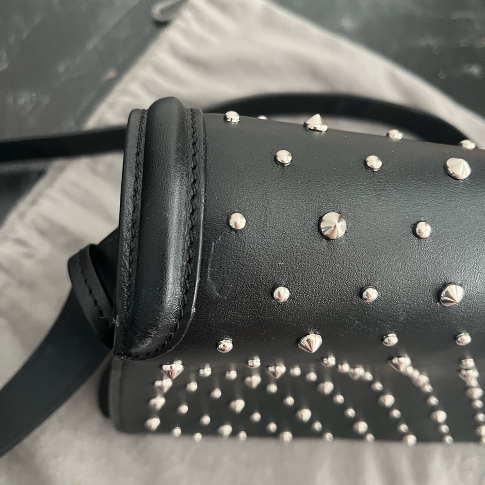 Alexander McQueen Black Studded Padlock Bag - Picture 6 of 16